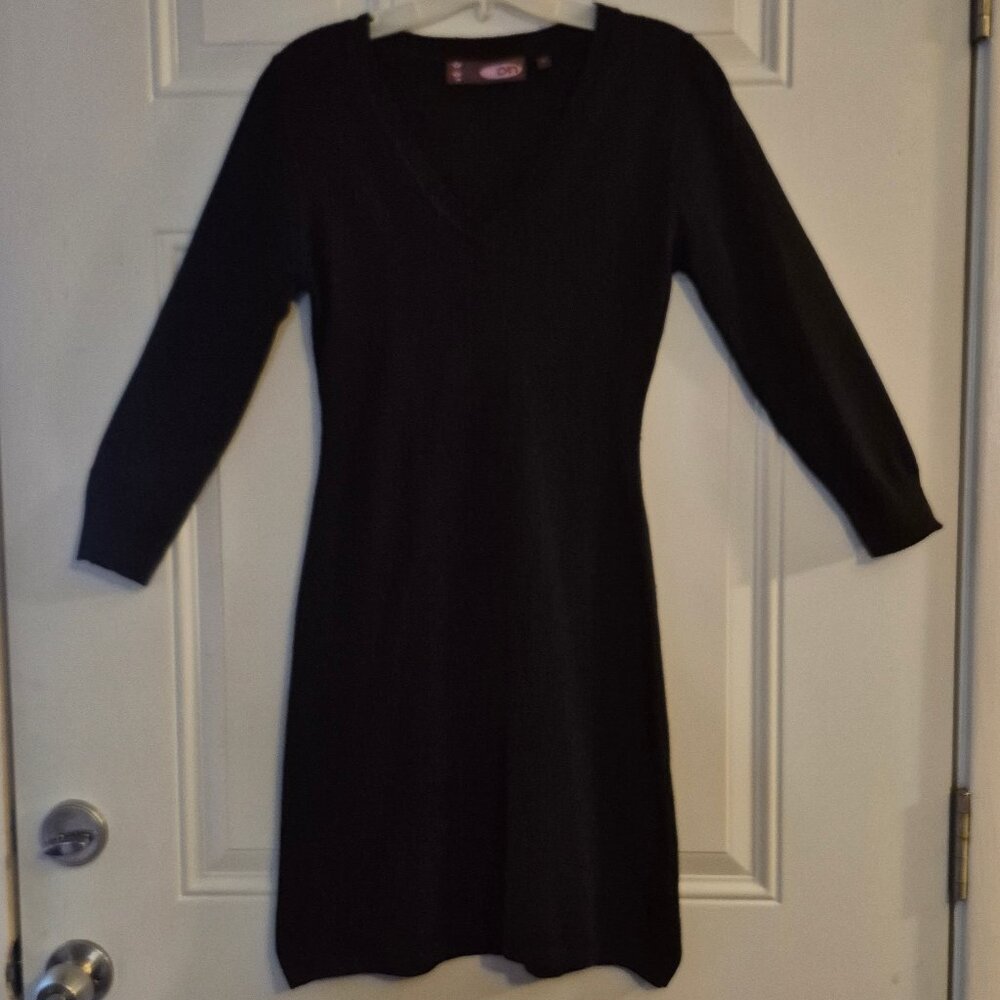 Sweater Dress ,black ,Small. Body hugging.